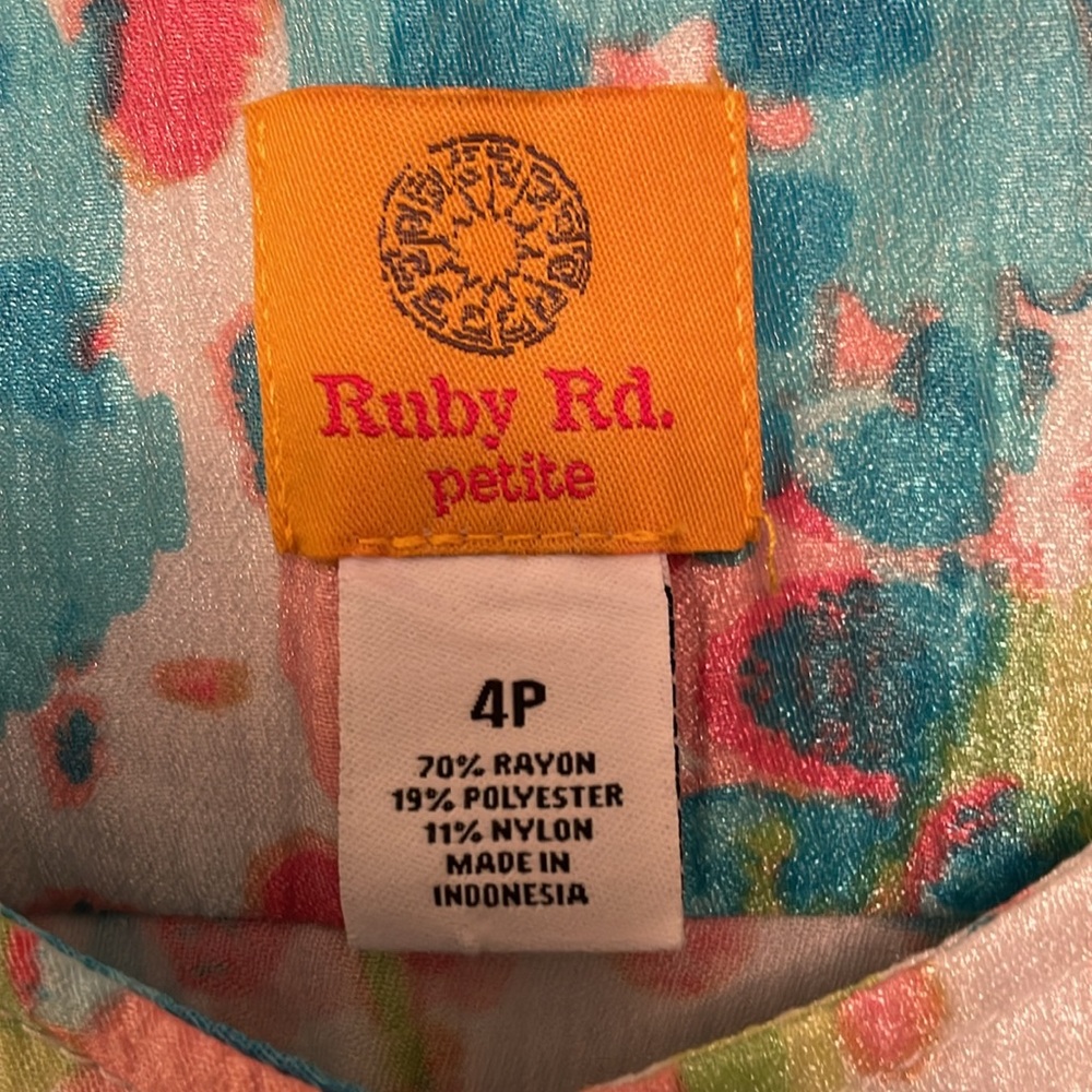 🌷Ruby Rd. 4 Petites Pattern Jacket with Shine - Picture 2 of 12